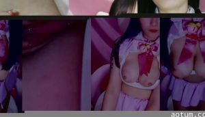 清纯少女D罩杯巨乳一线天嫩穴，情趣装露奶超近视角自摸！小穴被玩弄到湿滑浪叫，骚话不断～