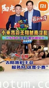 吃瓜猛料小米高管王翔越南分公司淫乱聚会视频曝光海报