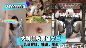 网曝-【女奴张婉依】大神调教颜值女奴，乳头穿钉，抽逼，电击！