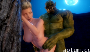 【3D】超丰满白发美女被绿鬼开发