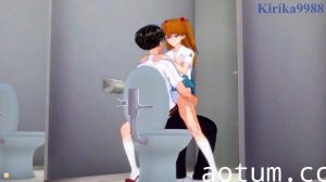 【3D】明日香兰利苍和真司在学校浴室里做爱