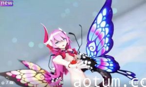 3D金发尤物全裸热舞 性感昆虫娘无限诱惑