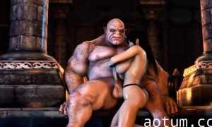 【3D】巨乳蒂尔惨遭异种奸