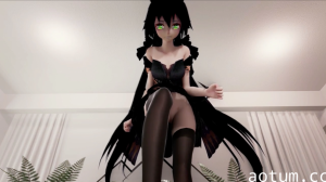 【3D超真实】黑长直洛天依湿身热舞 扭腰摆臀挑动欲望深渊