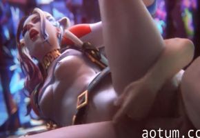 3D骚浪小丑女疯狂性爱，狂插深顶高潮迭起！