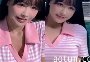 秀人顶流巨乳女神朱可儿11月新作：西双版纳条纹泳衣凸点激凸诱惑勒出性感曲线