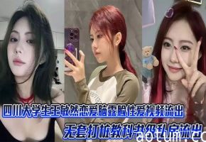 四川大学生王敏然恋爱脑露脸性爱视频流出，无套打桩教科书级私房流出