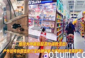 推特大神最新流出：户外母狗调教全记录 室内鞭打强制爬行 超高分调教实录
