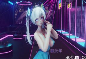 MMD89 双马尾光辉IU-LILAC 爆乳少女被迫口交颜射沦陷