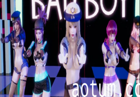 MMD 阿狸与阿卡丽的淫乱盛宴 双飞爆操浪叫不停