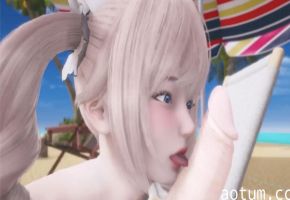 MMD原神巨乳芭芭拉被甜心爆操内射，淫荡高潮白浆狂喷