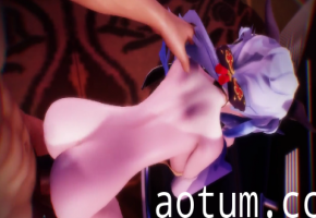 MMD极致诱惑！巨乳虚拟偶像淫荡骚舞，狂抖浪臀求内射爆插