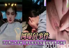 网曝门事件河北燕山大学地下停车库学生车震视频被男方泄露海报
