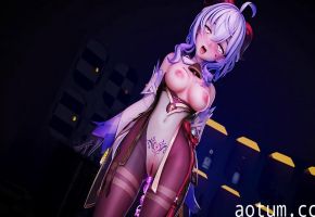 原神甘雨巨乳兽耳美少女被狂野爆操内射高潮