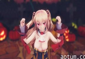 巨乳德古拉辣妹圣诞夜献身！M字开腿热舞勾引，骚穴被狂操到内射高潮！