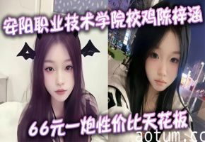 安阳职院肉偿小骚货陈梓涵！66元一炮沦陷被狂干，淫荡叫床求内射！