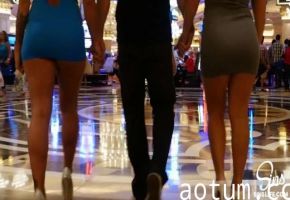 JohnnySins 拉斯维加斯终极双飞！巨乳姐妹花被狂干内射颜射