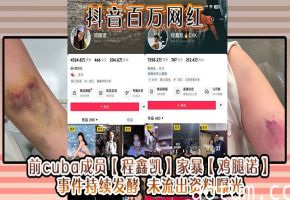 前CUBA猛男程鑫凯暴力性虐网红鸡腿诺 偷拍内射骚穴流出