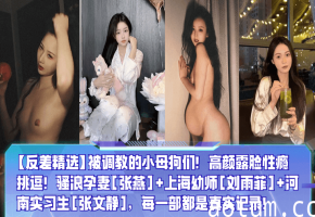 反差精选！调教小母狗高颜露脸，性瘾挑逗骚浪孕妻幼师实习生，真实记录狂干内射