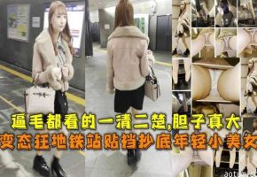 变态地铁站疯狂偷拍年轻小美女，逼毛都一清二楚，胆子真大