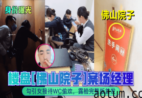 佛山院子案场经理爆操女接待 厕所偷欢内射露脸海报