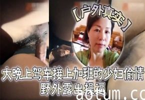 真实户外大晚上驾车接上加班的少妇偷情野外露出操逼