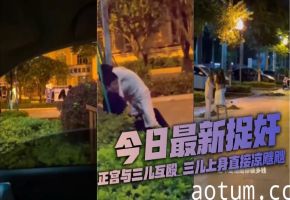 捉奸现场！正宫爆撕三儿奶罩 巨乳全露当众羞辱
