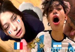阿根廷狂热球迷世界杯后狂干法国骚逼！极品尤物激情被操