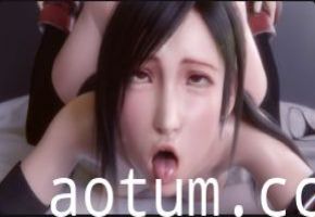 Pantsushi巨乳蒂法COS最终幻想，骚穴玩到湿烂被狂操内射