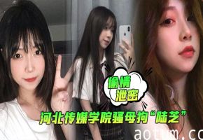 河北传媒学院骚母狗陆芝背男友偷情 双龙入洞前后夹击爆操